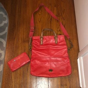 Fossil purse and matching wallet.